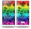 Cute Rainbow Monsters - Decal Style Skin (fits Nokia Lumia 928)