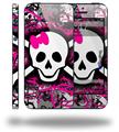 Splatter Girly Skull - Decal Style Vinyl Skin (fits Apple Original iPhone 5, NOT the iPhone 5C or 5S)