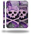 Purple Girly Skull - Decal Style Vinyl Skin (fits Apple Original iPhone 5, NOT the iPhone 5C or 5S)