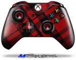 Decal Skin Wrap fits Microsoft XBOX One Wireless Controller Red Plaid