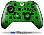 Decal Skin Wrap fits Microsoft XBOX One Wireless Controller Criss Cross Green