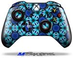 Decal Skin Wrap fits Microsoft XBOX One Wireless Controller Daisies Blue