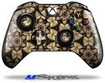 Decal Skin Wrap fits Microsoft XBOX One Wireless Controller Leave Pattern 1 Brown