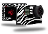 Zebra - Decal Style Skin fits GoPro Hero 4 Silver Camera (GOPRO SOLD SEPARATELY)