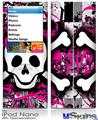 iPod Nano 4G Skin - Splatter Girly Skull
