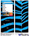 iPod Nano 4G Skin - Zebra Blue