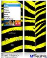 iPod Nano 4G Skin - Zebra Yellow