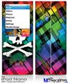 iPod Nano 4G Skin - Rainbow Plaid Skull