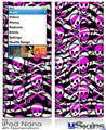 iPod Nano 4G Skin - Zebra Pink Skulls