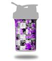 Decal Style Skin Wrap works with Blender Bottle 22oz ProStak Purple Checker Skull Splatter (BOTTLE NOT INCLUDED)