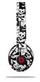 WraptorSkinz Skin Decal Wrap compatible with Beats Solo 2 and Solo 3 Wireless Headphones Skull Checker (HEADPHONES NOT INCLUDED)