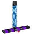 Skin Decal Wrap 2 Pack for Juul Vapes Skull And Crossbones Pattern Blue JUUL NOT INCLUDED
