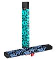 Skin Decal Wrap 2 Pack for Juul Vapes Skull Patch Pattern Blue JUUL NOT INCLUDED