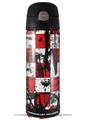 Skin Decal Wrap for Thermos Funtainer 16oz Bottle Checker Graffiti (BOTTLE NOT INCLUDED) by WraptorSkinz