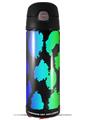 Skin Decal Wrap for Thermos Funtainer 16oz Bottle Rainbow Leopard (BOTTLE NOT INCLUDED) by WraptorSkinz