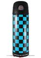 Skin Decal Wrap for Thermos Funtainer 16oz Bottle Checkers Blue (BOTTLE NOT INCLUDED) by WraptorSkinz