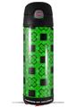 Skin Decal Wrap for Thermos Funtainer 16oz Bottle Criss Cross Green (BOTTLE NOT INCLUDED) by WraptorSkinz