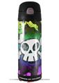 Skin Decal Wrap for Thermos Funtainer 16oz Bottle Cartoon Skull Rainbow (BOTTLE NOT INCLUDED) by WraptorSkinz