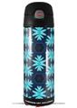 Skin Decal Wrap for Thermos Funtainer 16oz Bottle Abstract Floral Blue (BOTTLE NOT INCLUDED) by WraptorSkinz