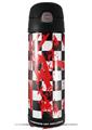 Skin Decal Wrap for Thermos Funtainer 16oz Bottle Checkerboard Splatter (BOTTLE NOT INCLUDED) by WraptorSkinz