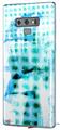 Decal style Skin Wrap compatible with Samsung Galaxy Note 9 Electro Graffiti Blue