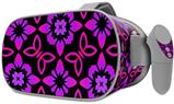Decal style Skin Wrap compatible with Oculus Go Headset - Pink Floral (OCULUS NOT INCLUDED)