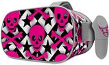 Decal style Skin Wrap compatible with Oculus Go Headset - Pink Skulls and Stars (OCULUS NOT INCLUDED)