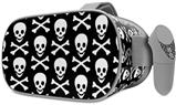 Decal style Skin Wrap compatible with Oculus Go Headset - Skull and Crossbones Pattern (OCULUS NOT INCLUDED)