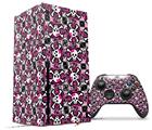 WraptorSkinz Skin Wrap compatible with the 2020 XBOX Series X Console and Controller Splatter Girly Skull Pink (XBOX NOT INCLUDED)
