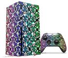 WraptorSkinz Skin Wrap compatible with the 2020 XBOX Series X Console and Controller Splatter Girly Skull Rainbow (XBOX NOT INCLUDED)
