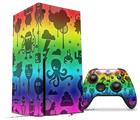 WraptorSkinz Skin Wrap compatible with the 2020 XBOX Series X Console and Controller Cute Rainbow Monsters (XBOX NOT INCLUDED)