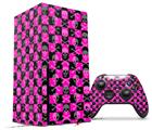 WraptorSkinz Skin Wrap compatible with the 2020 XBOX Series X Console and Controller Skull and Crossbones Checkerboard (XBOX NOT INCLUDED)