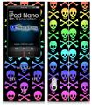iPod Nano 5G Skin - Skull and Crossbones Rainbow