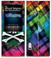 iPod Nano 5G Skin - Rainbow Plaid Skull