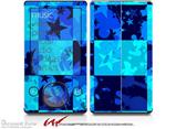 Blue Star Checkers - Decal Style skin fits Zune 80/120GB  (ZUNE SOLD SEPARATELY)
