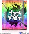 Sony PS3 Skin - Cartoon Skull Rainbow