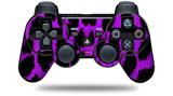 Sony PS3 Controller Decal Style Skin - Purple Leopard (CONTROLLER NOT INCLUDED)