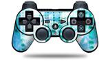 Sony PS3 Controller Decal Style Skin - Electro Graffiti Blue (CONTROLLER NOT INCLUDED)