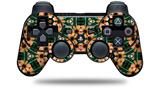 Sony PS3 Controller Decal Style Skin - Floral Pattern Orange (CONTROLLER NOT INCLUDED)