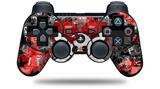 Sony PS3 Controller Decal Style Skin - Emo Skull Bones (CONTROLLER NOT INCLUDED)