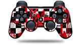 Sony PS3 Controller Decal Style Skin - Checkerboard Splatter (CONTROLLER NOT INCLUDED)