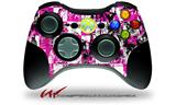 XBOX 360 Wireless Controller Decal Style Skin - Pink Graffiti (CONTROLLER NOT INCLUDED)