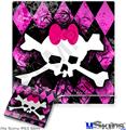 Decal Skin compatible with Sony PS3 Slim Pink Diamond Skull