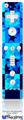 Wii Remote Controller Face ONLY Skin - Blue Star Checkers