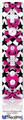 Wii Remote Controller Face ONLY Skin - Pink Skulls and Stars