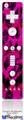 Wii Remote Controller Face ONLY Skin - Pink Distressed Leopard