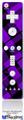 Wii Remote Controller Face ONLY Skin - Purple Plaid
