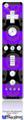 Wii Remote Controller Face ONLY Skin - Skull Stripes Purple