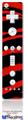 Wii Remote Controller Face ONLY Skin - Zebra Red