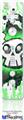 Wii Remote Controller Face ONLY Skin - Cartoon Skull Green